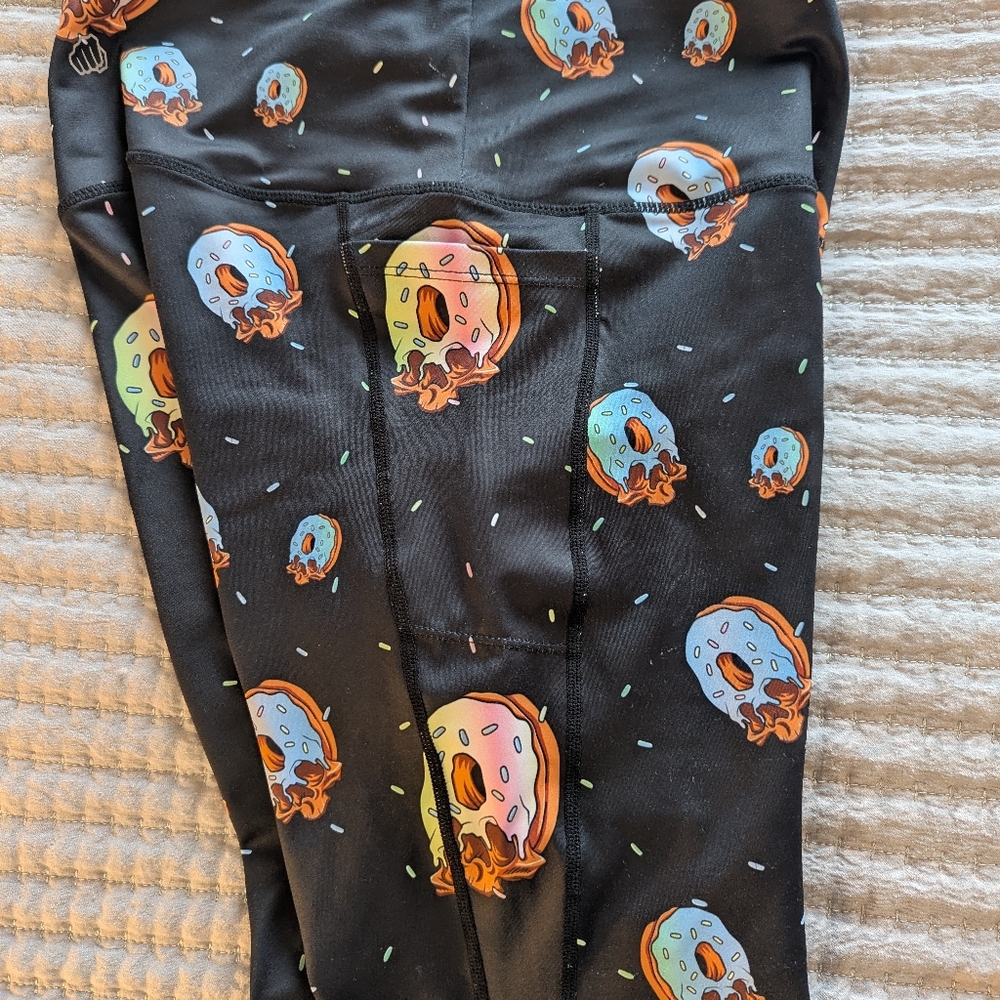 Women's L Donut Skull Tights - Picture 4 of 4
